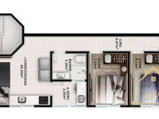 Apartamento para Venda em Palhoça - 3